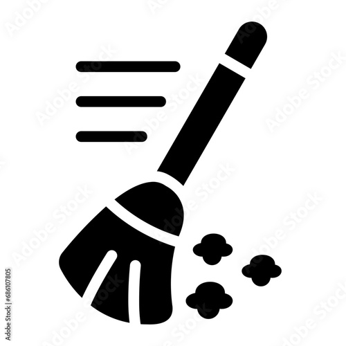 broom glyph icon