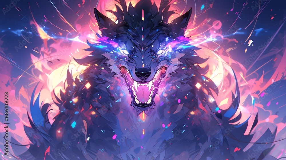 Ymir The Primordial Giant of Norse Mythology. Stock Illustration