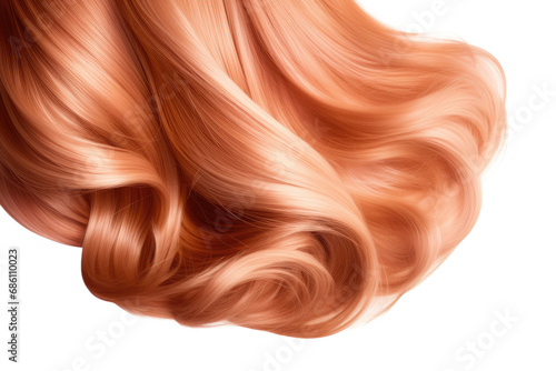 Opulent Locks: Elevating Your Style with Luxury Hair Isolated on a Transparent Background