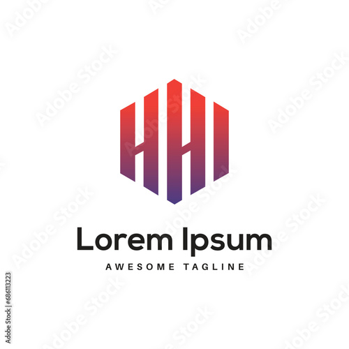 HHI Letter Logo Design Free Icon