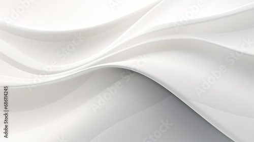 Abstract white gray wavy with blurred light curved