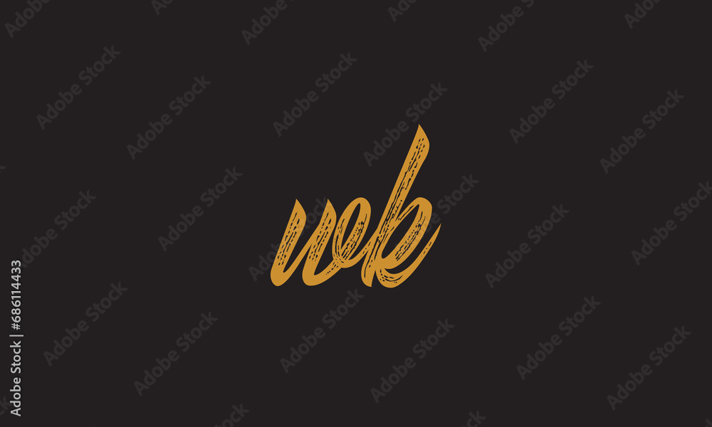 WK, KW , W ,K, Abstract Letters Logo Monogram	