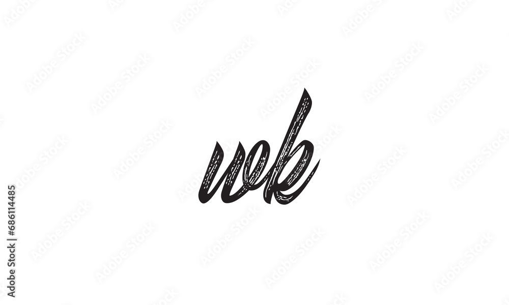 WK, KW , W ,K, Abstract Letters Logo Monogram WK, KW , W ,K, Abstract Letters Logo Monogram