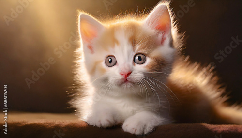 Little cute kitten under spotlights © Turgut