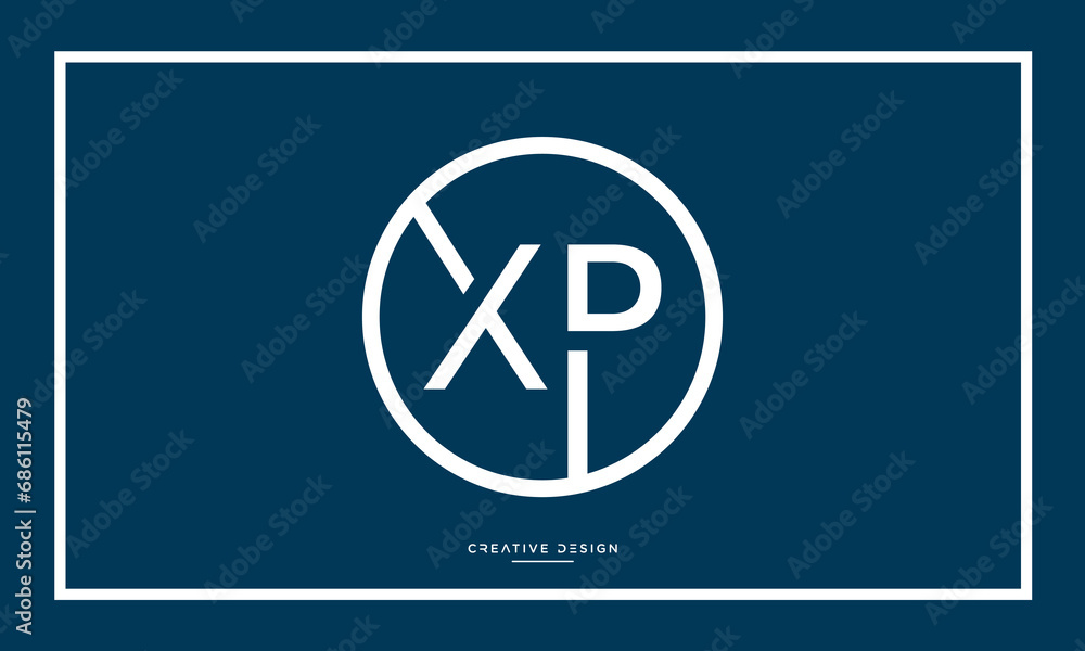 XP or PX Alphabet letters logo monogram XP or PX Alphabet letters logo monogram