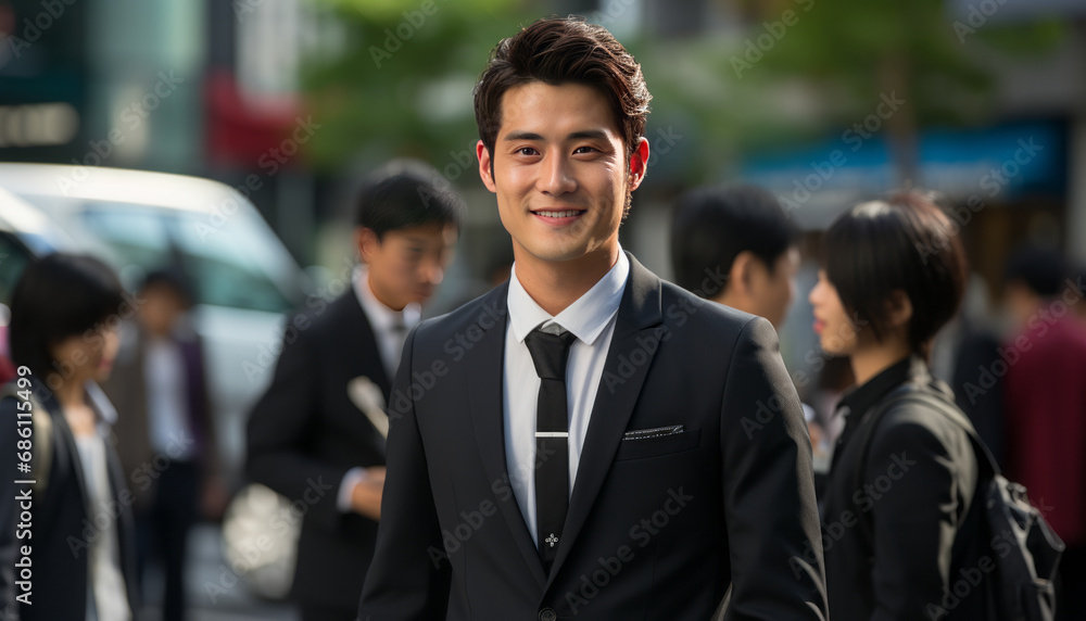 Sharp-dressed man in successful job interview Sharp-dressed man in successful job interview