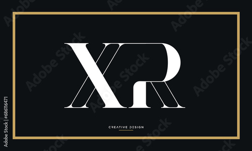 XR or RX Alphabet letters logo monogram