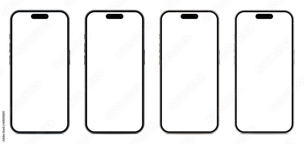 4 modern vector mobile phones 4 modern vector mobile phones