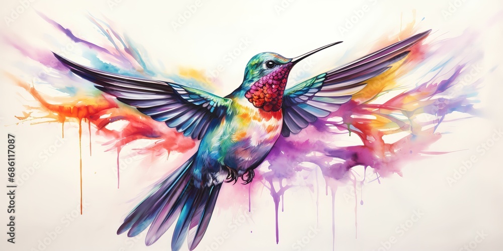 loving bird background, generative ai - obrazy, fototapety, plakaty 