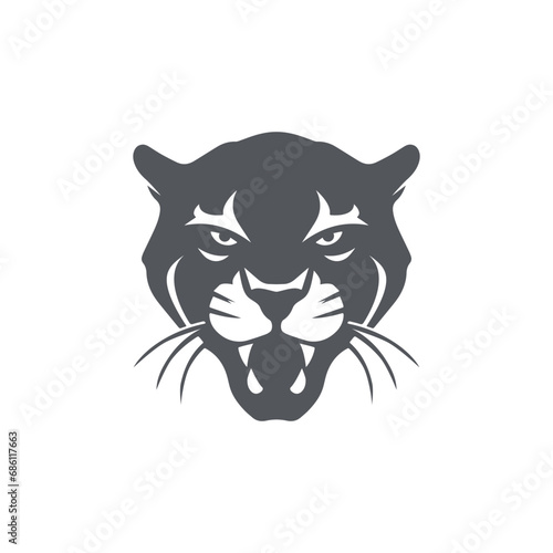 cougar head vector