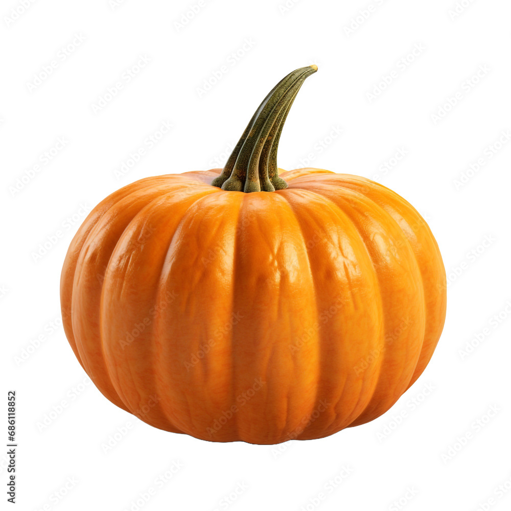 Obraz premium 3d Orange Pumpkin isolated on transparent background