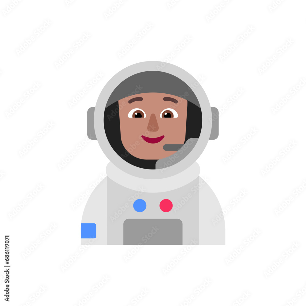 Astronaut: Medium Skin Tone Astronaut: Medium Skin Tone