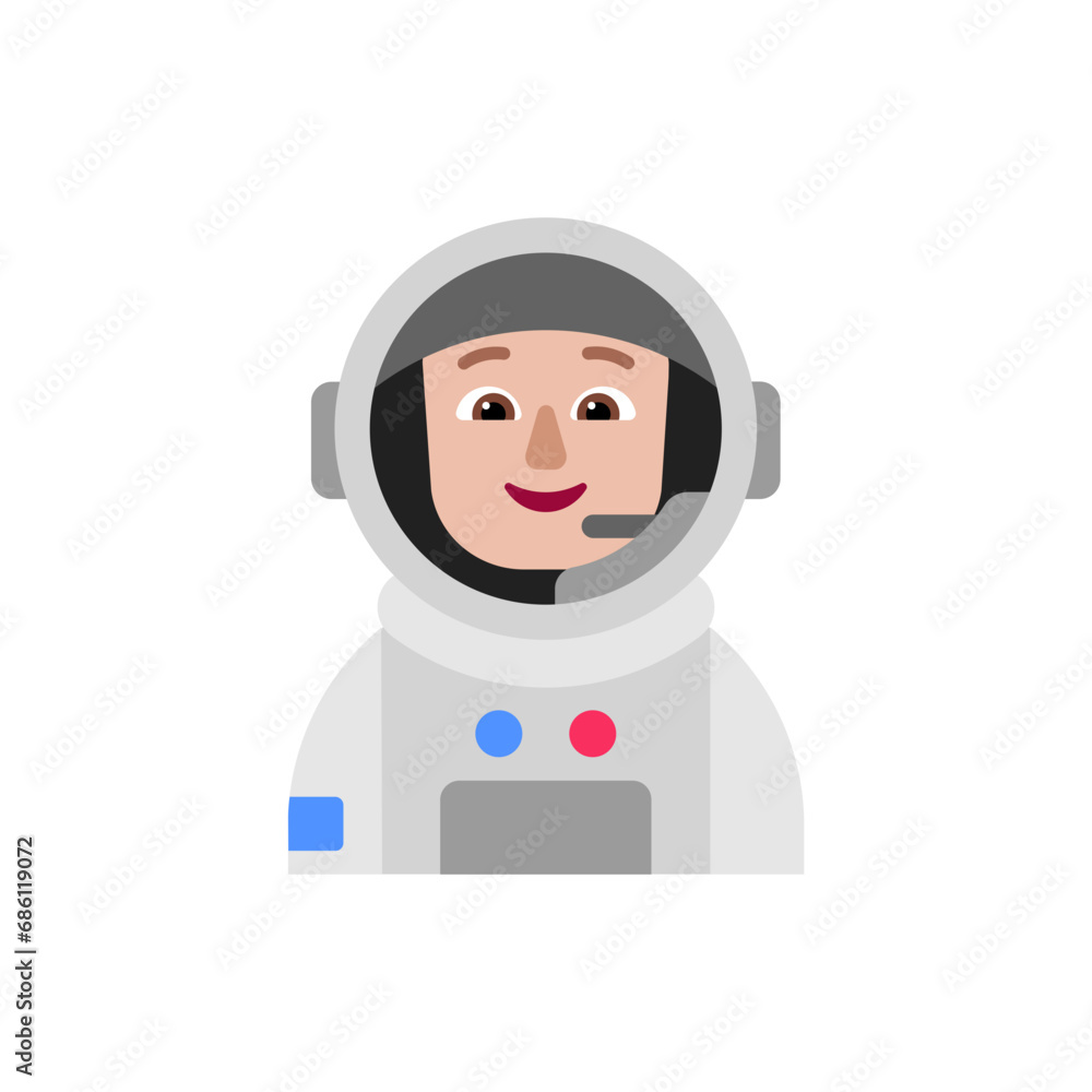 Fototapeta premium Astronaut: Medium-Light Skin Tone