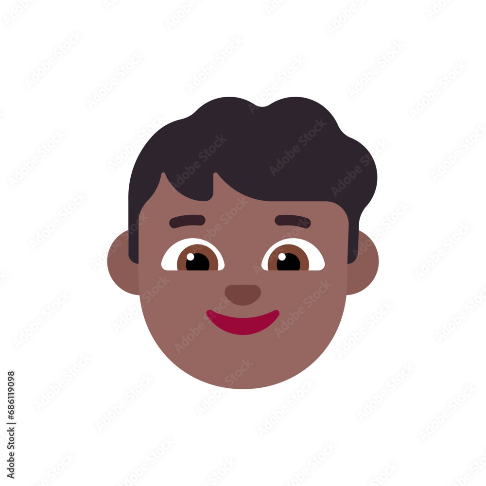 Boy: Medium-Dark Skin Tone