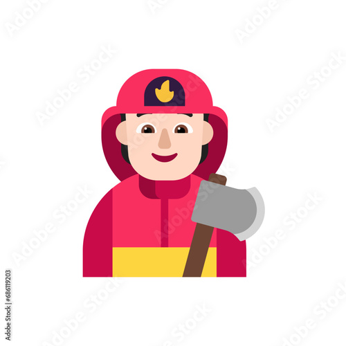 Firefighter: Light Skin Tone