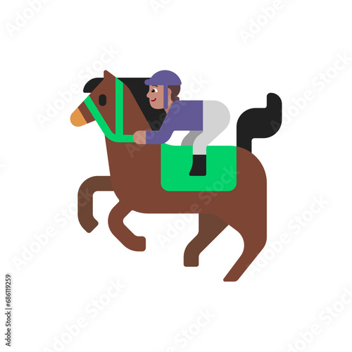 Horse Racing: Medium Skin Tone