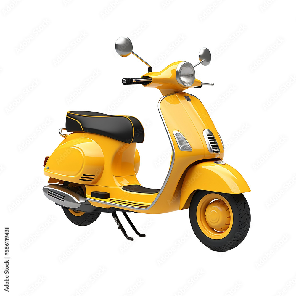 3d Scooter isolated on transparent background 3d Scooter isolated on transparent background