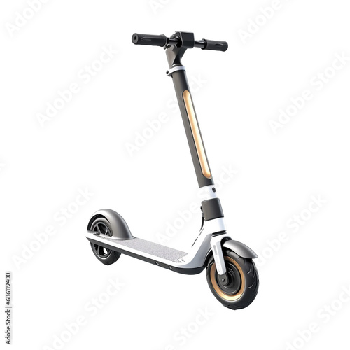3d Scooter isolated on transparent background