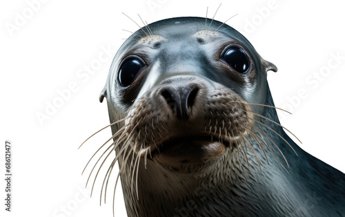 Baikal Seal Lake Guardian Isolated on a Transparent Background PNG photo