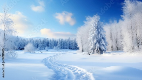 The winter landscape is a serene beauty. © kept