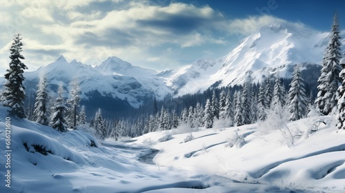 The winter landscape is a serene beauty. © kept