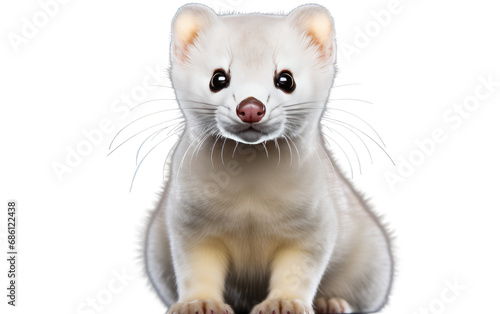 Haida Ermine Adaptable Wanderer Isolated on a Transparent Background PNG