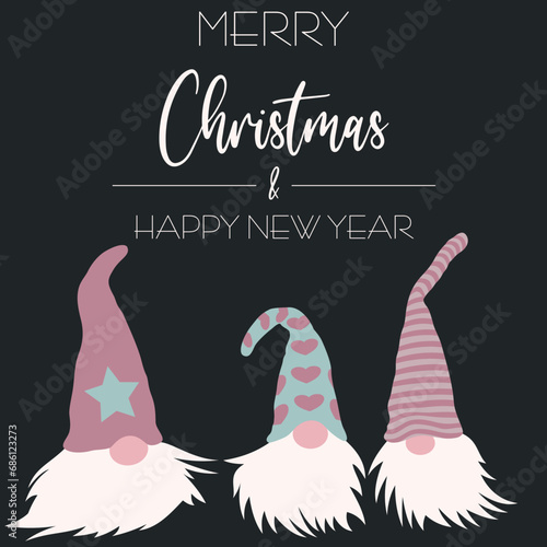 Weihnachtsgrüße 12x12in, Schrift in weiß