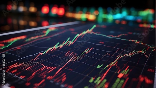 Digital marketing, Businessman data analysis with economic growth chart.