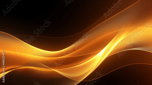 Abstract gold stripe waves