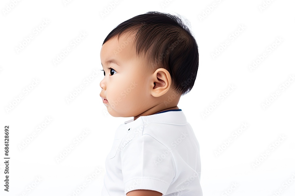 Cute Caucasian baby boy portrait captures emotions - innocence, happiness. Cute Caucasian baby boy portrait captures emotions - innocence, happiness.