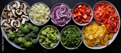 The Ideal Toppings for Veggie Feast Pizza.
