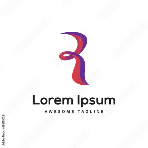 R Letter Logo Design Free Icon