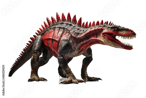 Realistic Spinosaurus on White on a transparent background