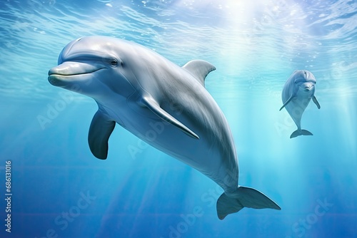 dolphin in the water © Vasili