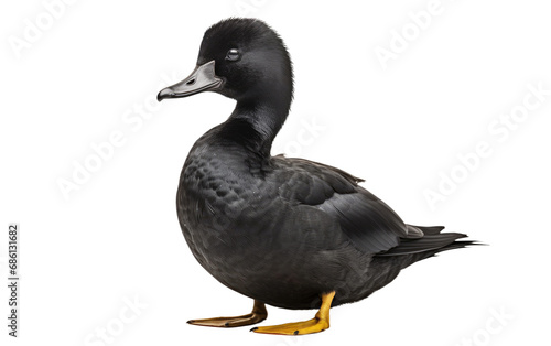 Velvet Scoter Bird Diving Maestro Avian Isolated on a Transparent Background PNG photo