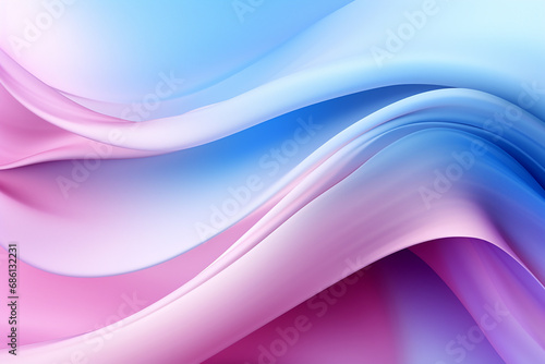 neutral background, horizontal lines, waves of silk fabric, blue and pink tones