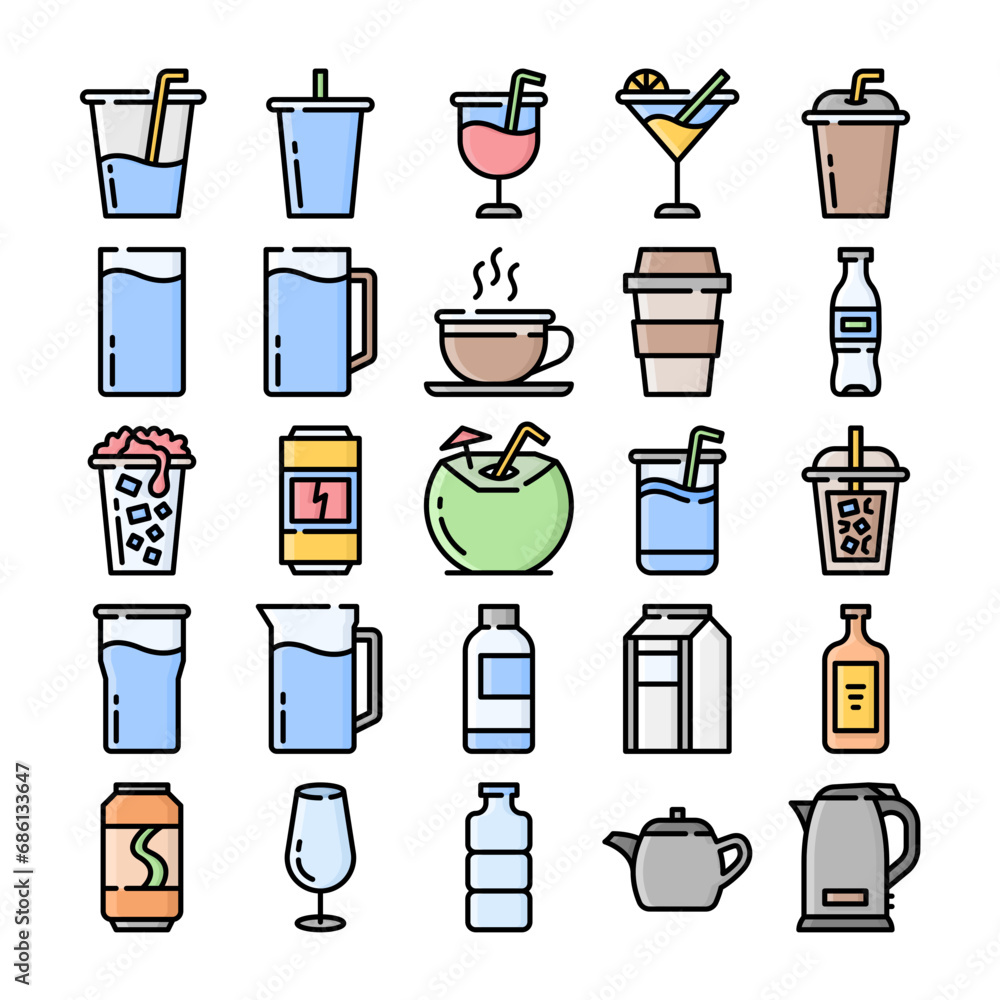Drink Icon set Drink Icon set