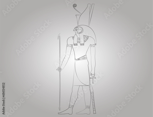 Pictogram of the Egyptian God Horus