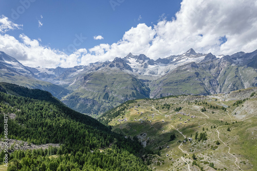 landscape with mountains