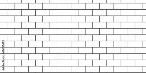 White brick wall background. architecuture construction stone block brick wallpaper. seamless building cement concrete wall grunge background. 