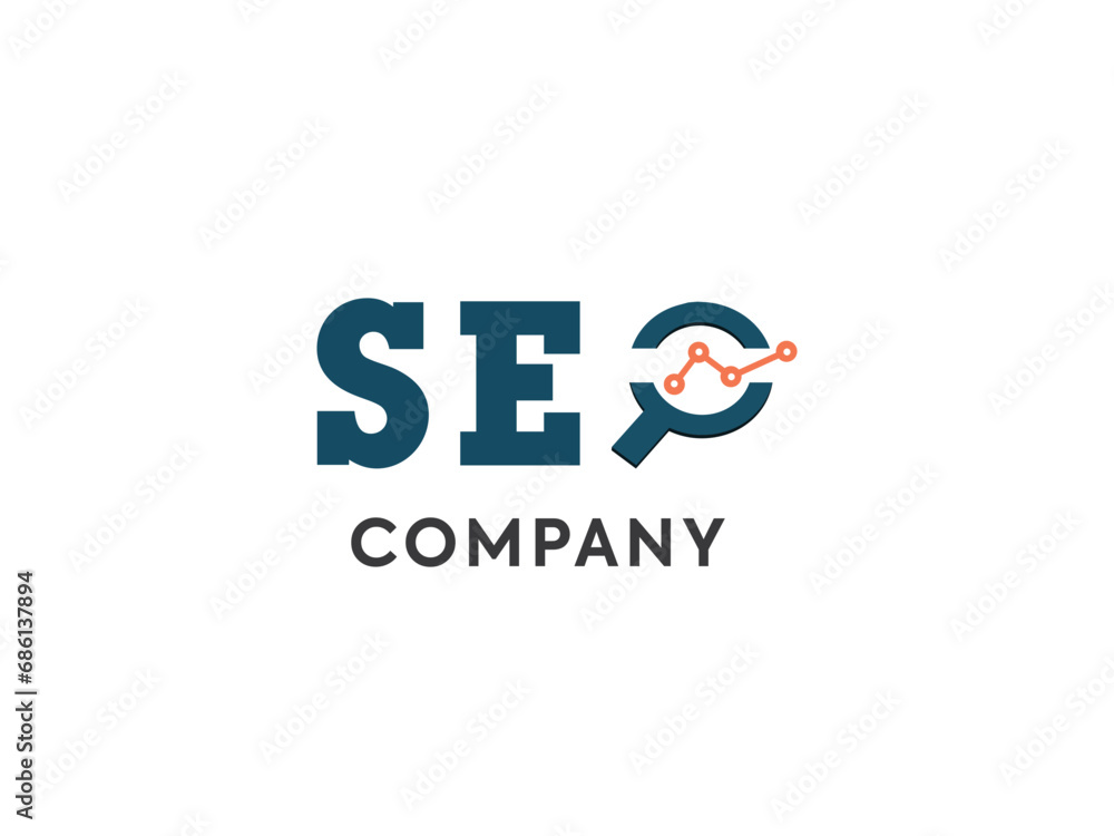 SEO vector logo design template SEO vector logo design template