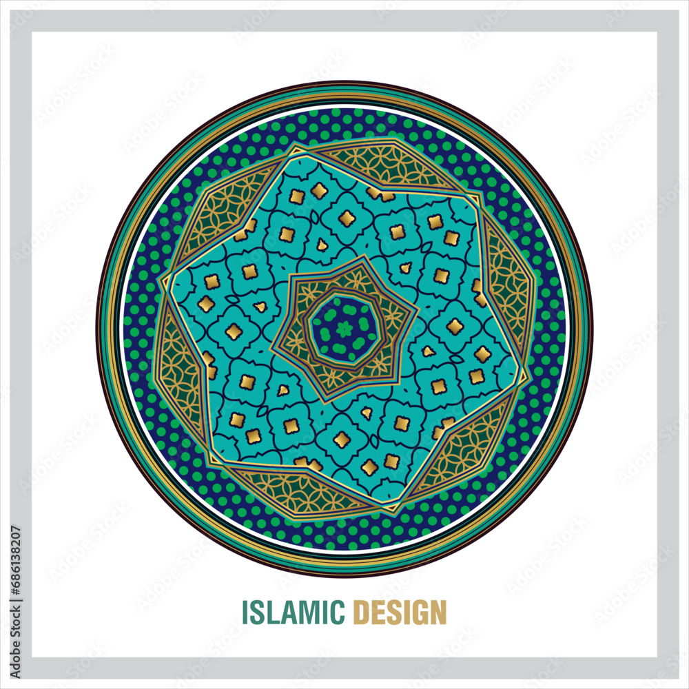 Islamic geometric Arabic Ornamental round pattern Islamic geometric Arabic Ornamental round pattern