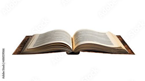 Transparent Unveiling Knowledge: Open Book - Captivating Stock Image for Sale. Transparent background 