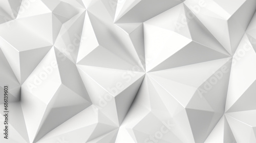 Abstract white 3d pyramids