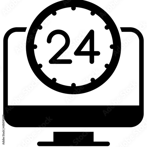 24/7 Monitoring Icon