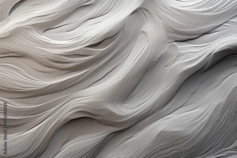  a close up view of a white surface with wavy, wavy, wavy, and curved lines of white paint.