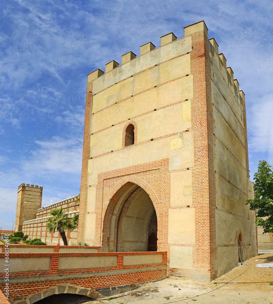 Historic walled city Madrigal de las Altas Torres Madrigal of the