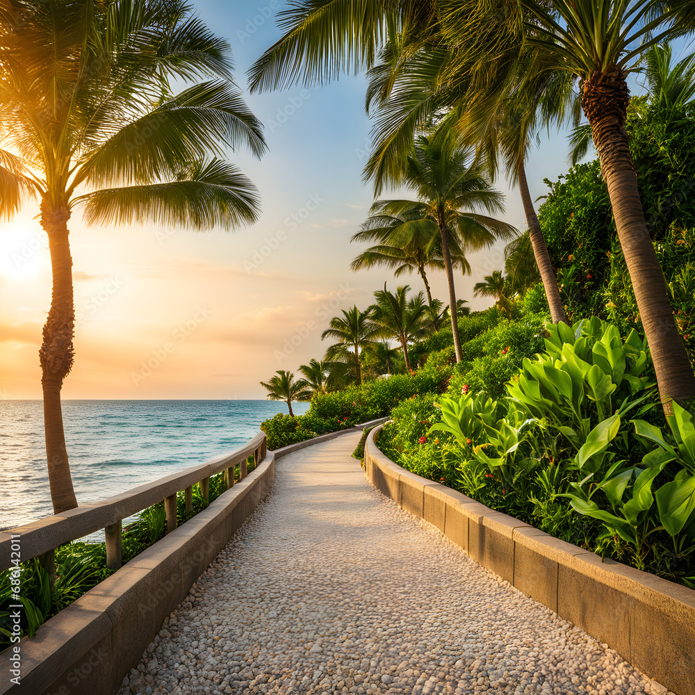 beautiful paved walking path beautiful paved walking path