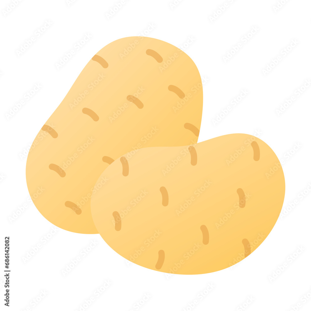 Beautifully designed potato vector, ready to use vector Beautifully designed potato vector, ready to use vector