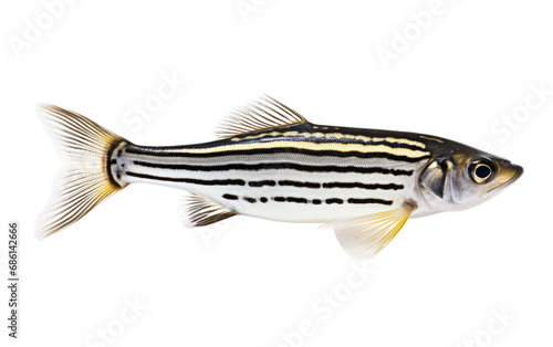 Zebrafish Research Model Isolated on a Transparent Background PNG.